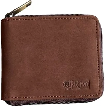 Peněženka PRAGATI Pánská kožená peněženka se zipem Hnědá