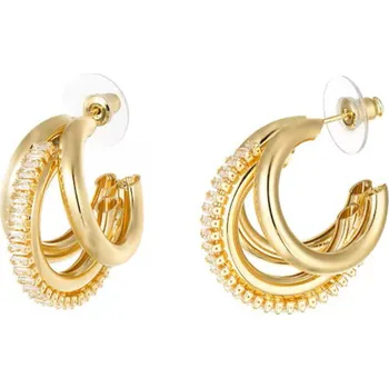 Náušnice SYLVIENE TRIPLE Gold Zlatá