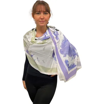 Šátek Dámský šátek 90 x 175 cm Barevný svět 23-05 fialový