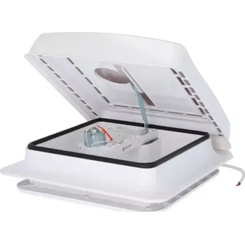 Příslušenství ke karavanu Střešní ventilátor Turbo Vent Berger 28x28cm 12V - bílý