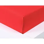 XPOSE® Jersey prostěradlo Exclusive - červené 140x200 cm, Jersey + Prodloužená možnost vrácení zboží do 50 dnů