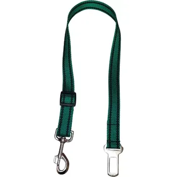Vodítko pro psa Palkar bezpečnostní pás do auta pro velké psy 65 cm x 25 mm tmavě-zelená s páskami