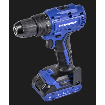 Vrtačka aku (2x)18V Li-Ion RAWLPLUG PROFI (Vrtačka/šroubovák 18V 55 Nm 2 akumulátory 2,0 Ah)