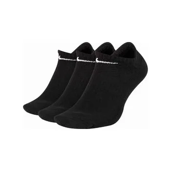 Nike Everyday Cushioned Training No-Show Socks (3 Pairs) L BLACK/WHITE