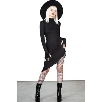 Dámské šaty šaty dámské KILLSTAR - Stone Heart Asymmetric - Black - S