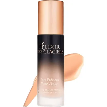 Přípravek na tvář L'ELIXIR DES GLACIERS Teint Precieux Vorte Visage Vyhlazující tekutý make-up Amber Ivory In Shanghai 30 ml