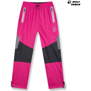 Šusťákové kalhoty s bavlněnou podšívkou KUGO HK9006 růžové