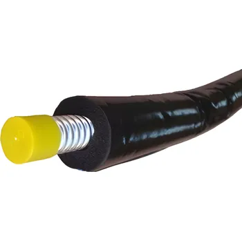 Předizolovaná solární trubka vlnovec 316L DN20 x1 m, 20mm izolace s UV opletem