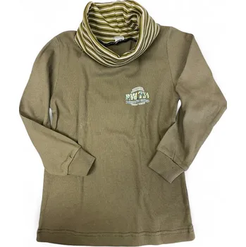 dětská trička a roláky, velikost 122, Barva Tmavě šedá, Střih s nápletem