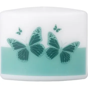 Svíčka Elipsa 120x55x95 mm Velcí motýli, svíčka 338 gram