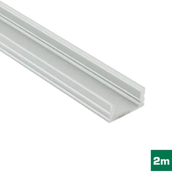 AL profil FKU52 C13/MU17 pro LED, bez plexi, 2m, elox