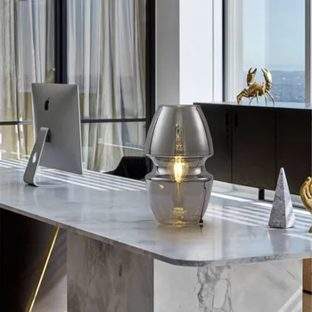 Stojací lampa ISA stolní lampa 1xE14 40W kouřové sklo