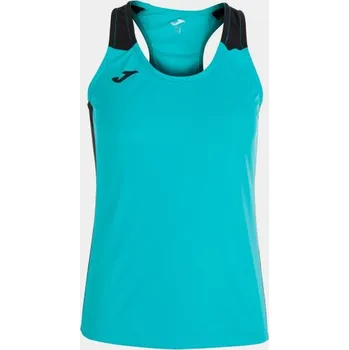 Dámské tričko Dámské/Dívčí sportovní tílko JOMA RECORD II TANK TOP TURQUOISE BLACK Velikost: L, Barva: TURQUOISE