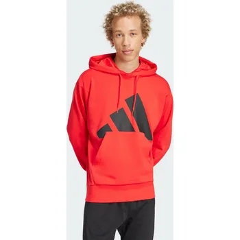 Dámská mikina ADIDAS Mikina Essentials Big Logo French Terry L ČERNÁ|ČERVENÁ