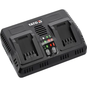 Smart nabíječka na baterie s chlazením dvojitá Li-ion 18V 2,4 -4,5A Yato YT-828501