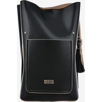 Kabelka Dámská Kabelka Z Eko Kůže Big Star Černá BIG STAR SHOES černá 3049020