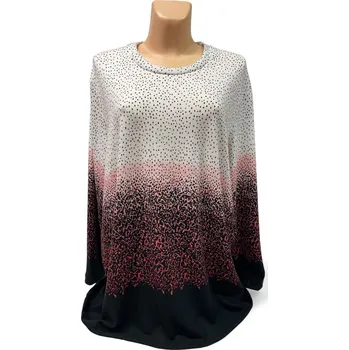 Dámská tunika Dámský svetr xxl, Barva Červená, Velikost XXL 48, Materiál 88%Vs 6%Pa 6%Pu