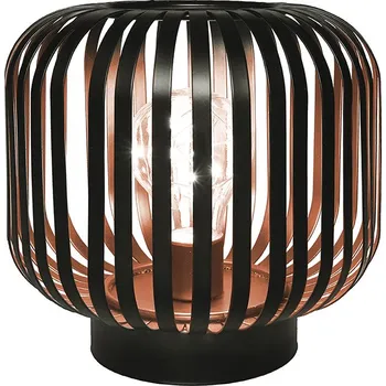 Lampička Solight kovová oválná lucerna se žárovkou s micro LED, teplá bílá, měděná, 3xAA, 18cm