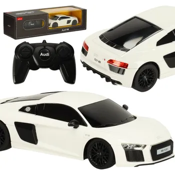 RC model auta Rastar 72300 AUDI R8 2015 auto na dálkové ovládání 1:24 bílé