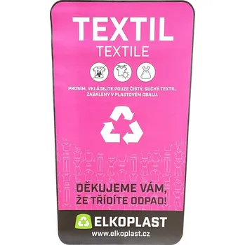 samolepka Samolepka na kontejner na textil