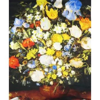 Šála Bavlissimo Šála bavlněná 180 x 70 cm Heem Vase of Flowers