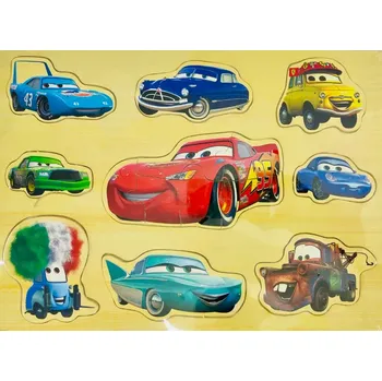 Dřevěná vkládačka auta, hlavolam