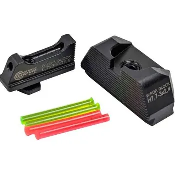 Příslušenství pro sportovní střelbu Mířidla EVOSIGHT pro Walther PDP / Glock, muška světlovodná 6,7 mm / hledí černé 7,7 mm
