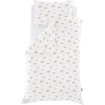 Povlečení TRÄUMELAND povlečení 100/135 + 40/60 Little Farm Grün