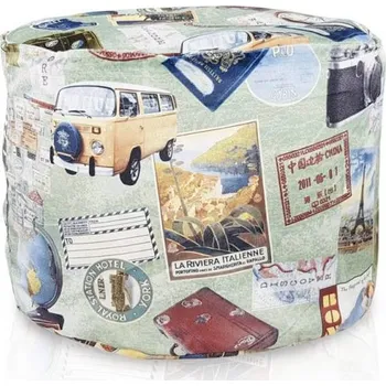 Sedací pytel Taburet Primabag Point Design 50x45 cm travel