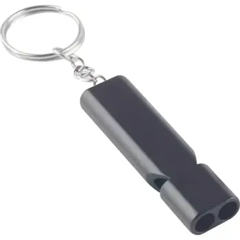 Klíčenka s píšťalkou černá
