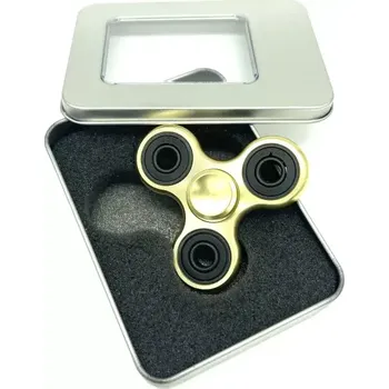Gadget Fidget Spinner kovový zlatý