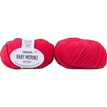 Příze Drops Baby Merino 16 červená