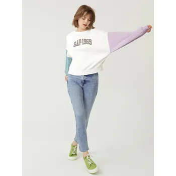 Dámské džíny GAP Džíny vintage high rise slim Washwell - Dámské GAP modrá | šedá 2141120