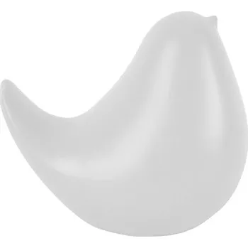 Váza Keramická socha pták L Present Time (Barva-matná bílá)