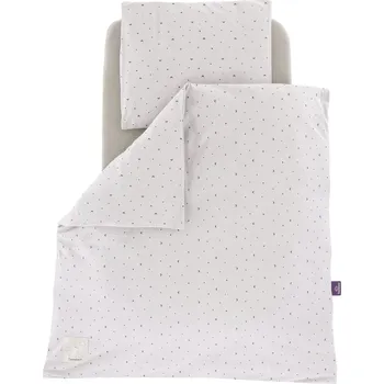 Povlečení TRÄUMELAND povlečení do kolébky Jersey 80/80 + 35/40 Moon Grau