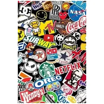 Stickers, plechová tabule 30x20 cm