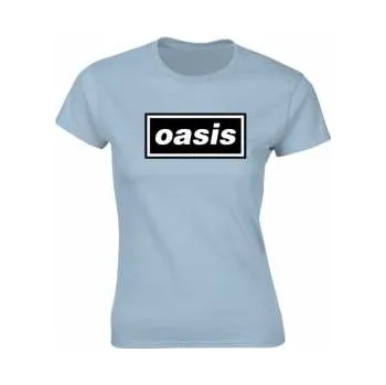 Pánské tričko Merch Oasis: Tričko Dámské Decca Logo Oasis (light Blue) XXL 2022