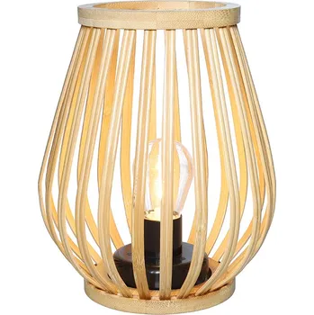 Lampička Solight bambusová lucerna s LED žárovkou, teplá bílá, 2x AA, 20cm