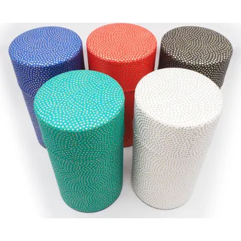 Japonská dóza na 80g čaje s vnitřním víčkem J01 Barva: Bílá