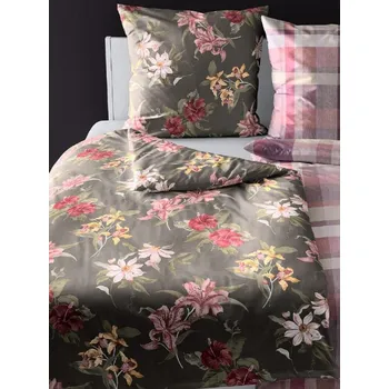 Povlečení Bierbaum povlečení flanelové 3730 Flowers 140x200/70x90 cm