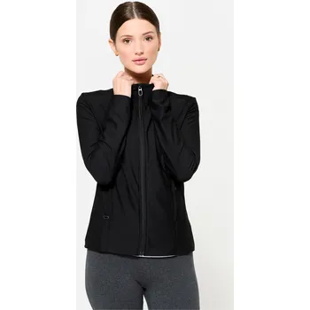 Dámská mikina DOMYOS Dámská mikina na zip 2XL ČERNÁ