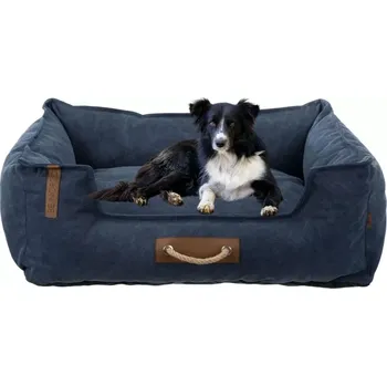 Pelíšek pro psa TRIXIE BE NORDIC pelech FÖHR s okrajem, tmavěmodrá - DOPRODEJ 80 x 60 cm