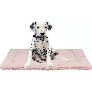 Pelíšek pro psa TRIXIE Podložka LONNI, manšestrový plyš, růžová 75 x 55 cm