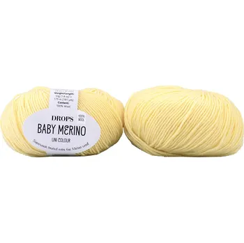 Příze Drops Baby Merino 04 žlutá