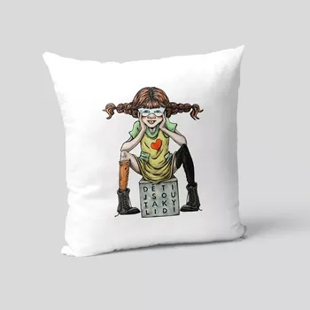 Polštář Pipi - polštář s potiskem (DJTL)