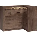 Rohová komoda, jasan tmavý, INFINITY I-15