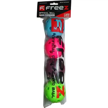 Florbalový míček Freez Florbalové míčky certifikované FREEZ - 4 ks v sáčku