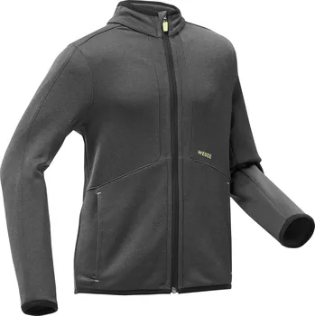 WEDZE Dětská spodní lyžařská bunda 500 10 LET ŠEDÁ|ŽLUTÁ