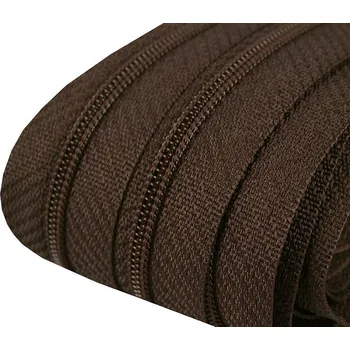 Zip Pro Háčkování Zip spirálový 3 mm metráž - hnědá čokoládová 5 m