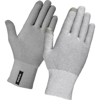 Cyklistické rukavice GRIPGRAB Cyklistické rukavice Merino Liner XS ŠEDÁ